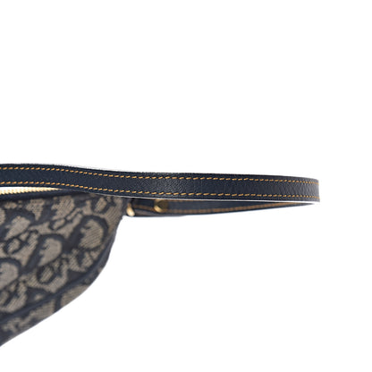 Christian Dior Monogram Mini Saddle Pochette Navy 11 of 12