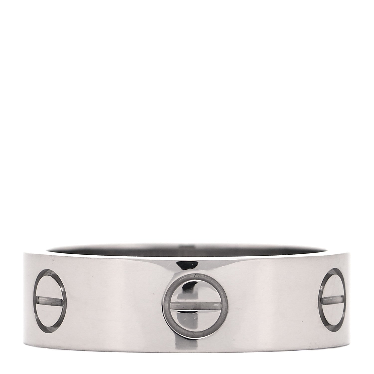 Cartier 18K White Gold 5.5mm LOVE Ring 57 8 1 of 4