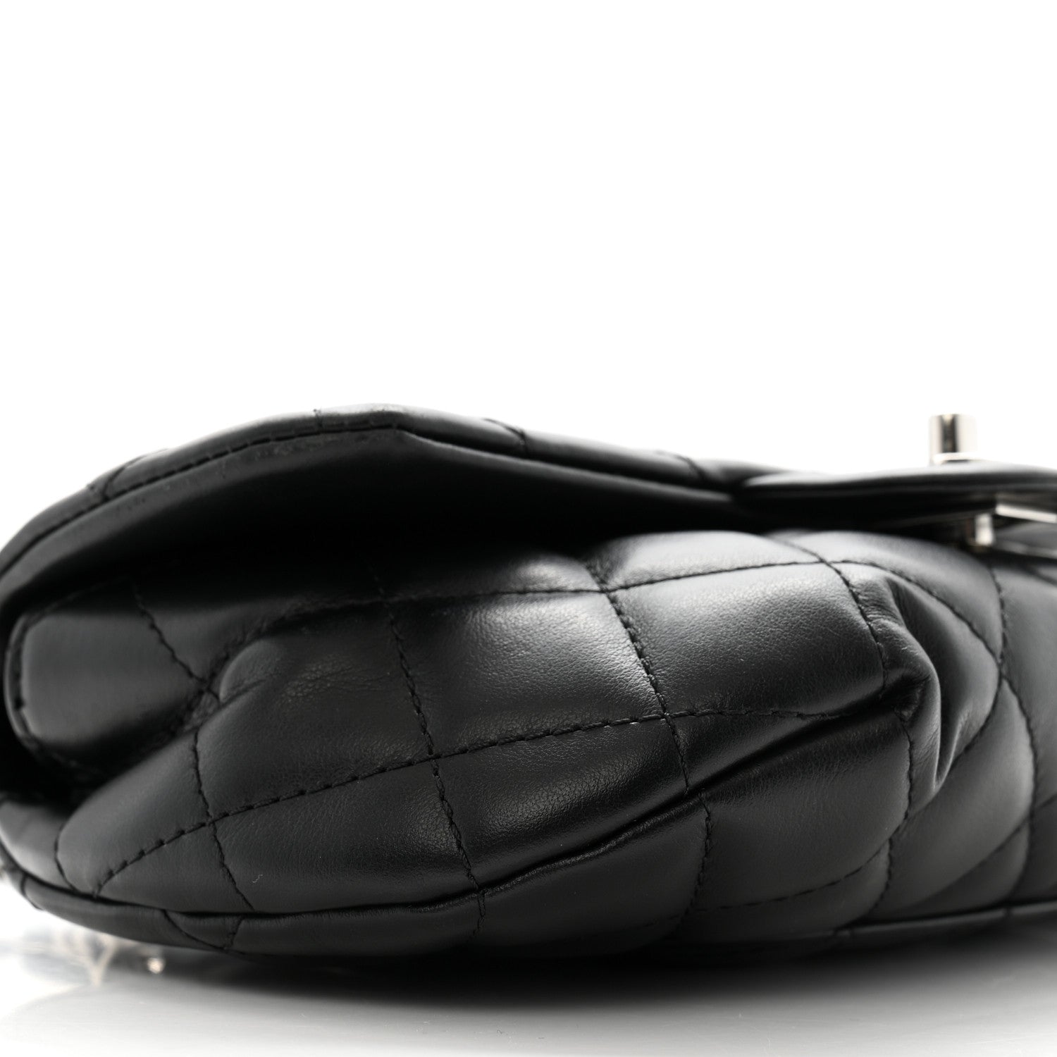 Chanel Calfskin Quilted CC Uniform Flap Belt Bag Black 11 of 16