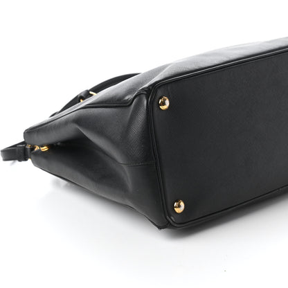 Prada Saffiano Medium Galleria Double Zip Tote Black 6 of 15