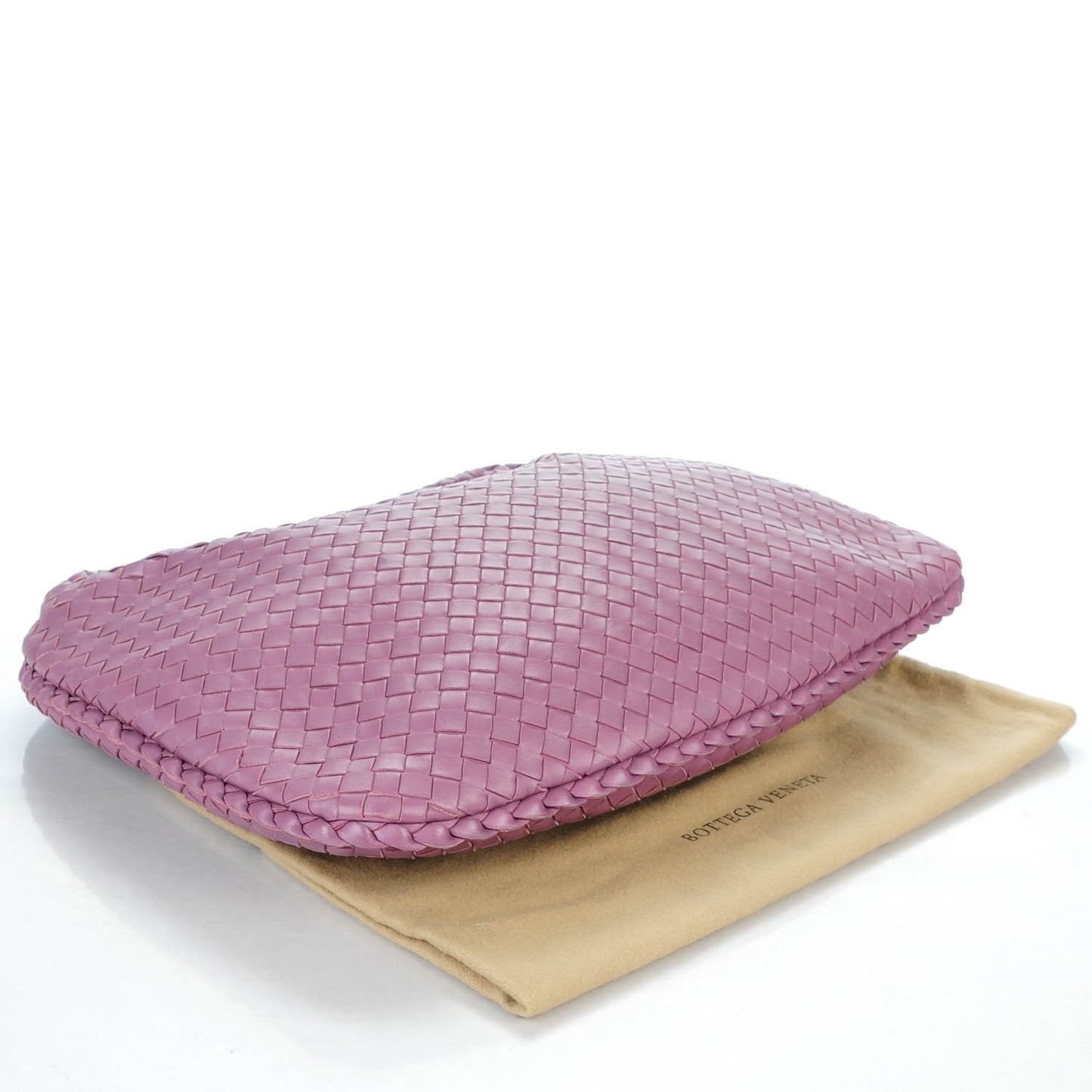 Nappa Intrecciato Medium Veneta Hobo Purple