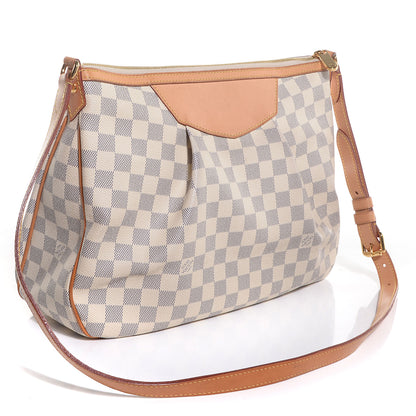 Louis Vuitton Damier Azur Siracusa MM 3 of 8