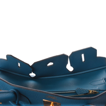 Hermes Togo Birkin 30 Bleu De Galice 15 of 43