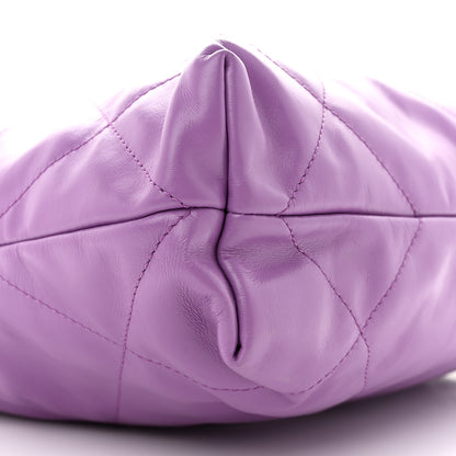 Chanel Shiny Calfskin Quilted Small Chanel 22 Purple 10 of 13
