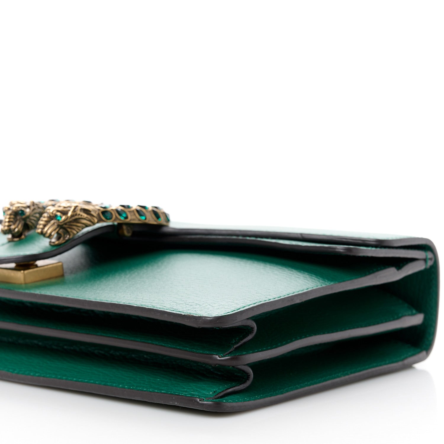 Gucci Pebbled Calfskin Small Dionysus Shoulder Bag Emerald 12 of 12
