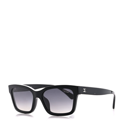 Chanel Acetate Polarized Square Sunglasses 5417-A Black 1 of 9