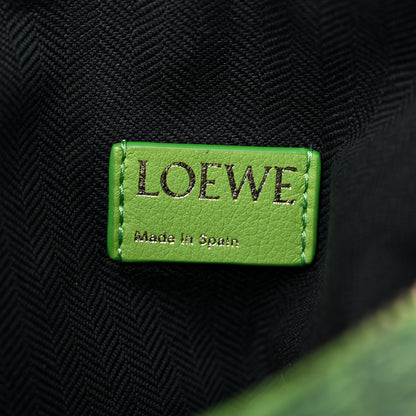 Loewe Jacquard Anagram Calfskin Small Cubi Bag Apple Green 6 of 11