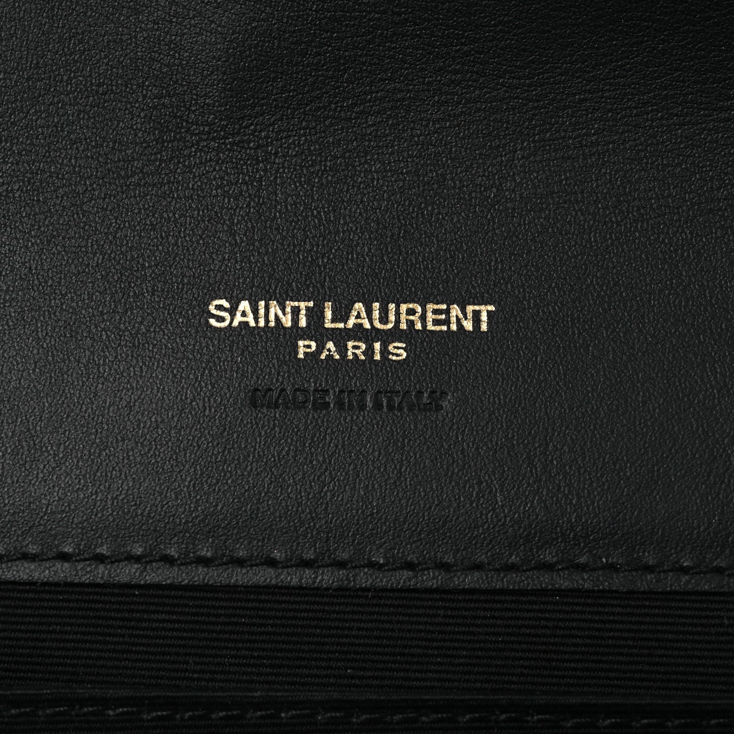 Nappa Patent Calfskin Two-Toned Monogram Pouch Alabastro Black