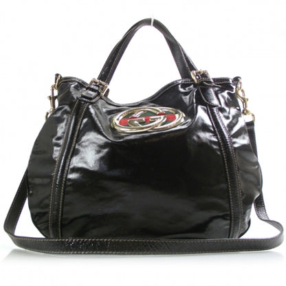 Gucci Dialux Medium Britt Tote Black 1 of 11
