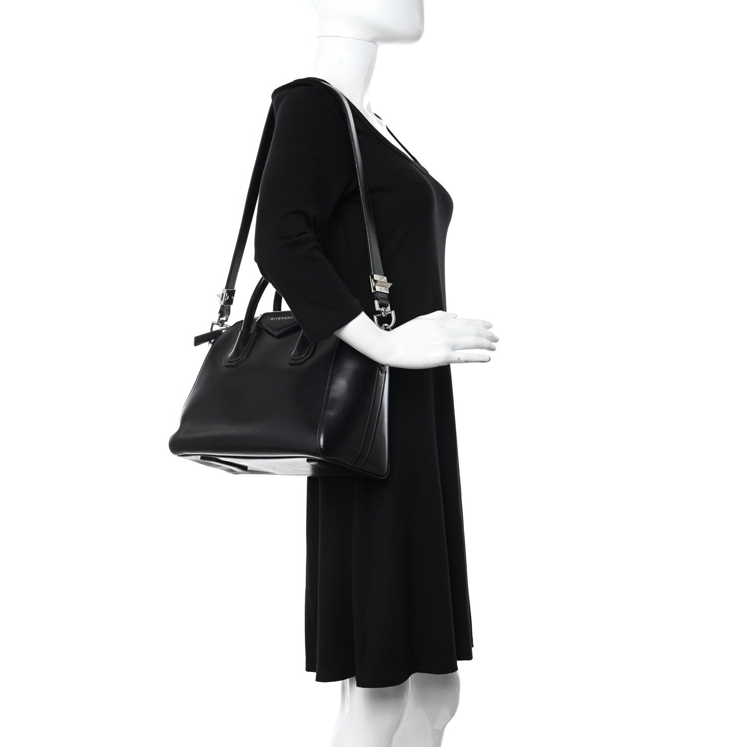 Givenchy Shiny Lord Calfskin Small Antigona Black 2 of 22