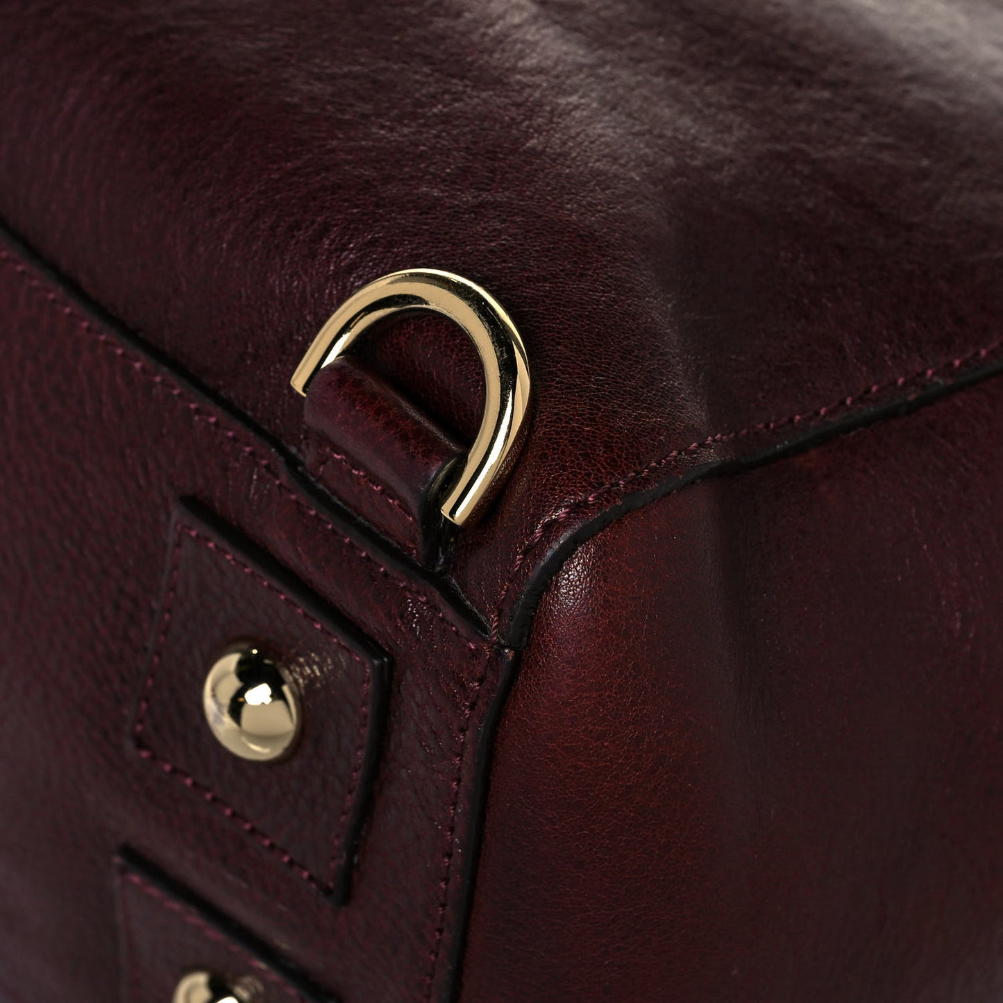 Natural Leather Cara Delevigne Convertible Satchel Oxblood