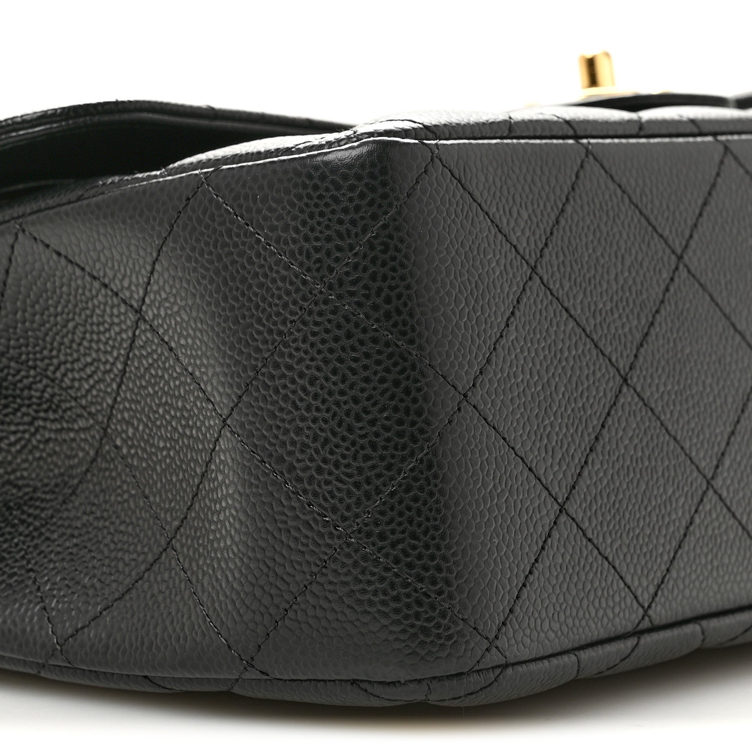 Chanel Caviar Quilted Jumbo Double Flap Black Black 9 of 13