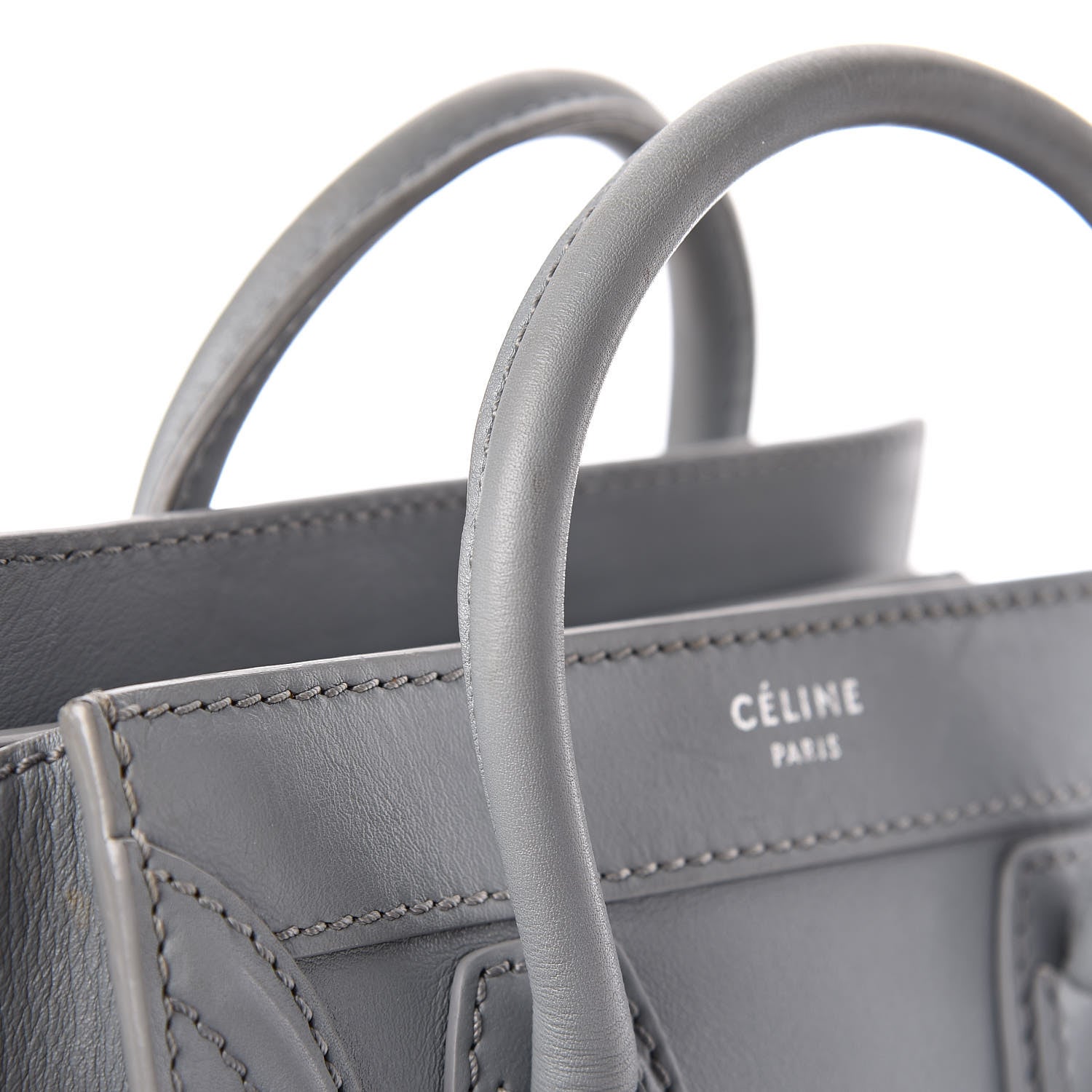 Celine Smooth Calfskin Nano Luggage Sky 10 of 25