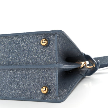 Fendi Stingray Shiny Nappa Petite Peekaboo I SEE U Satchel Mirto 10 of 12