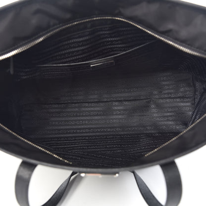 Prada Tessuto Nylon Saffiano Tote Black 5 of 10