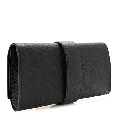 Hermes Chevre Mysore Medor 23 Clutch Black 3 of 7