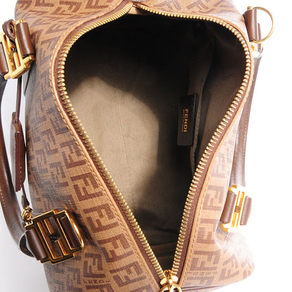 Fendi Zucchino Spalmati Forever Small Boston Tobacco 5 of 10