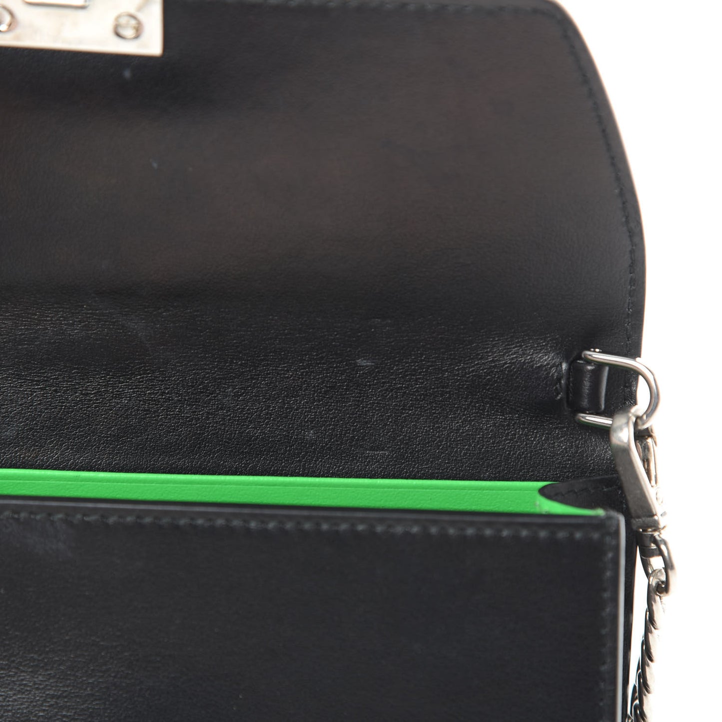 City Calfskin Studded Mini Elektra Crossbody Bag Black Verde