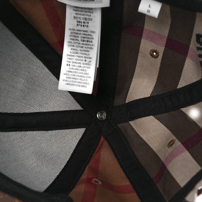 Burberry Cotton Check Baseball Cap L Dark Birch Brown 7 of 8