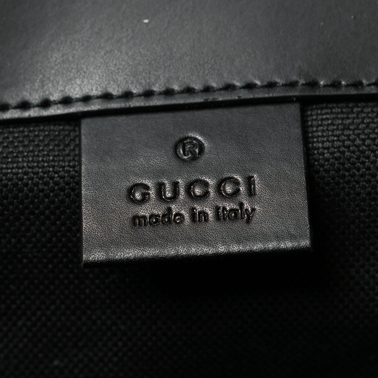 Soft GG Supreme Monogram Calfskin Web Double Buckle Backpack Black