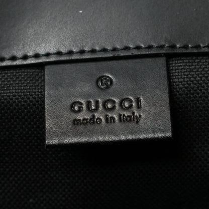 Gucci Soft GG Supreme Monogram Calfskin Web Double Buckle Backpack Black 6 of 10