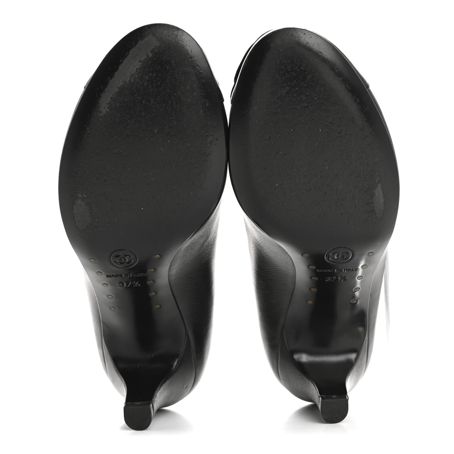 Lambskin Camellia Pumps 37.5 Black