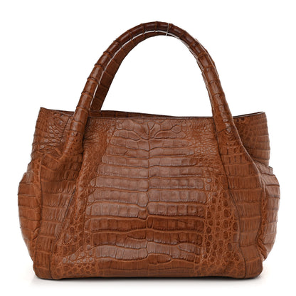 Nancy Gonzalez Crocodile Tote Brown 1 of 9
