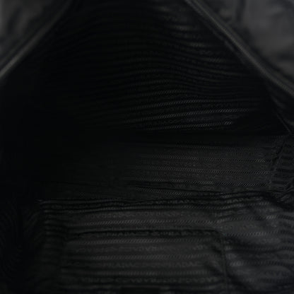 Prada Tessuto Nylon Vela Saffiano Tote Black 5 of 14