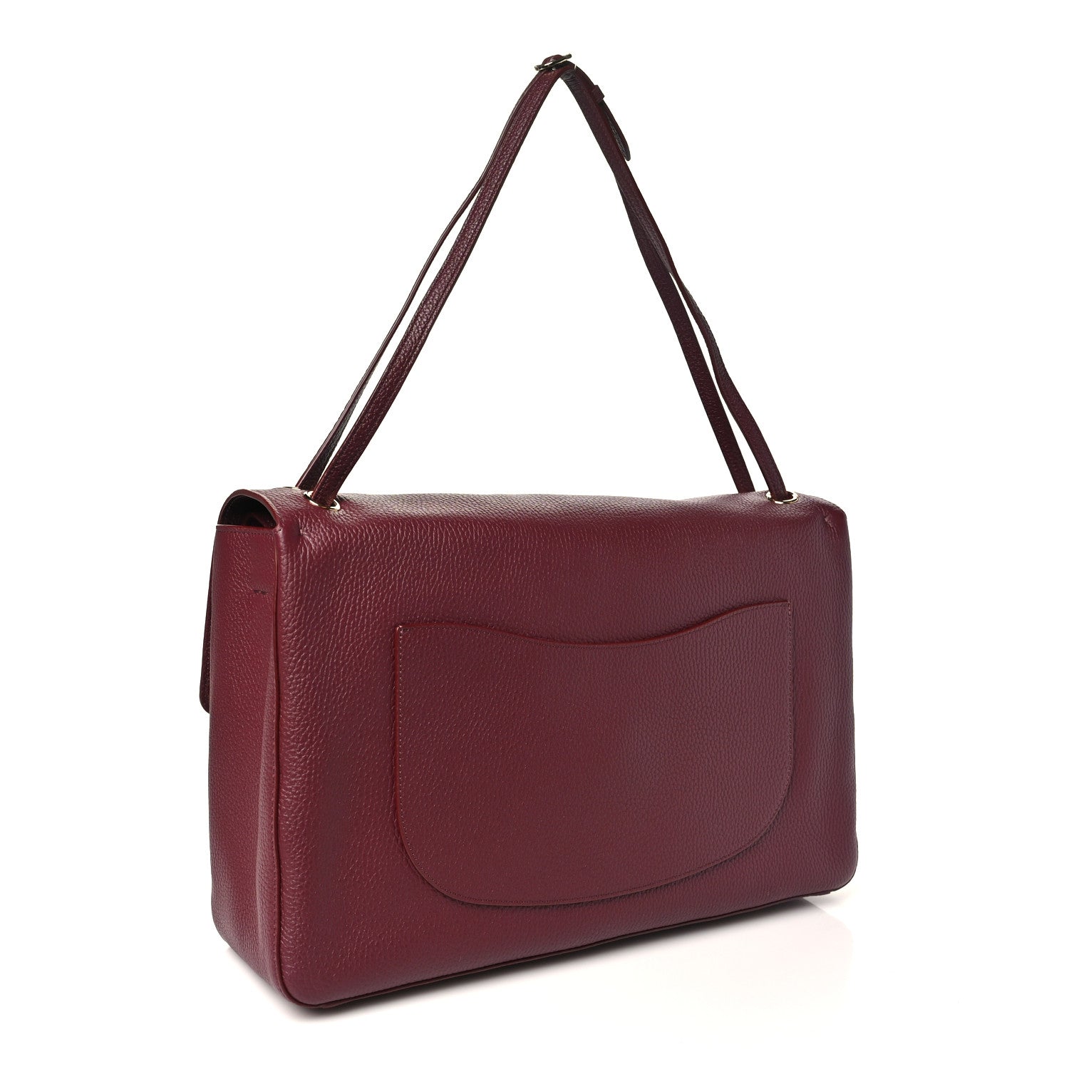 Chanel Grained Calfskin Souplissimo Maxi Flap Burgundy 3 of 11