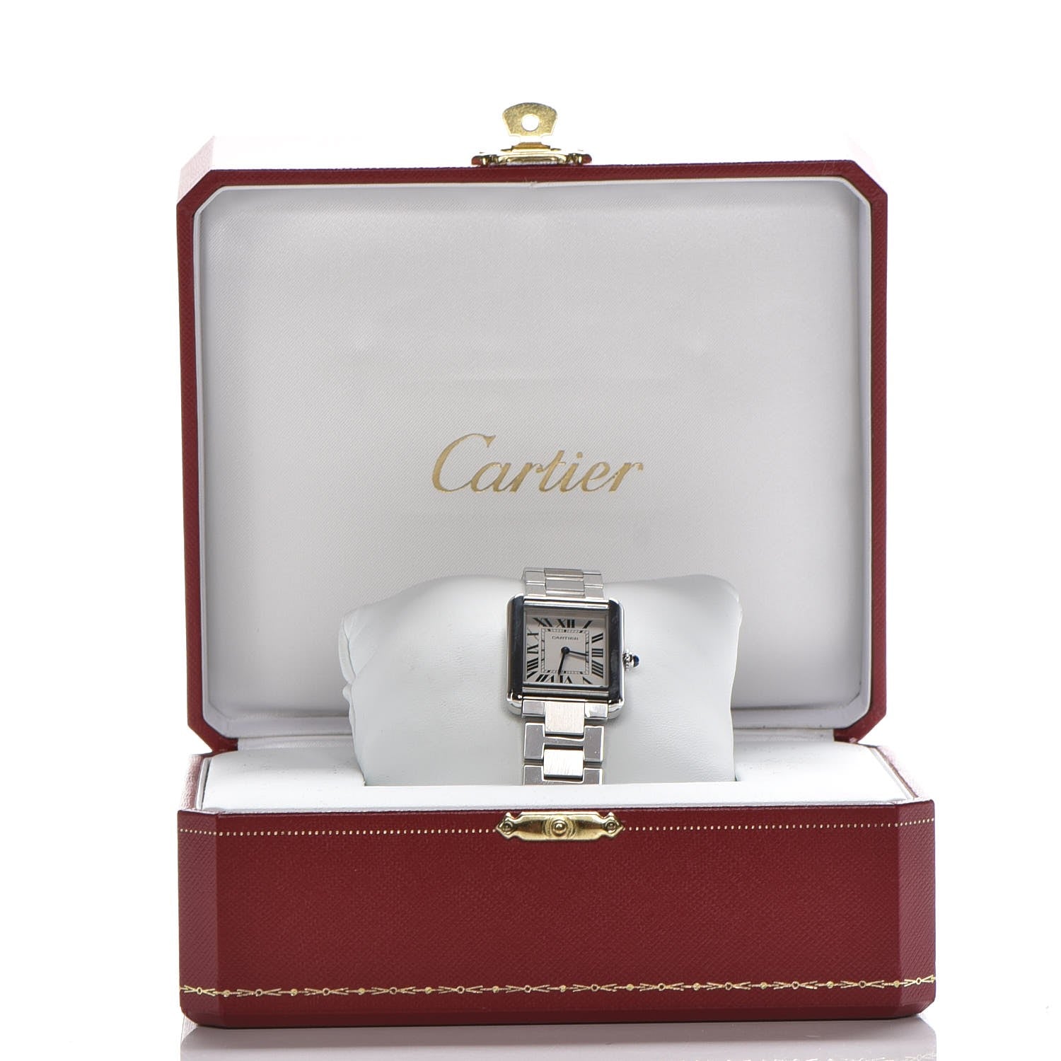 Cartier Stainless Steel 24mm Tank Solo Quartz Watch 12 of 13