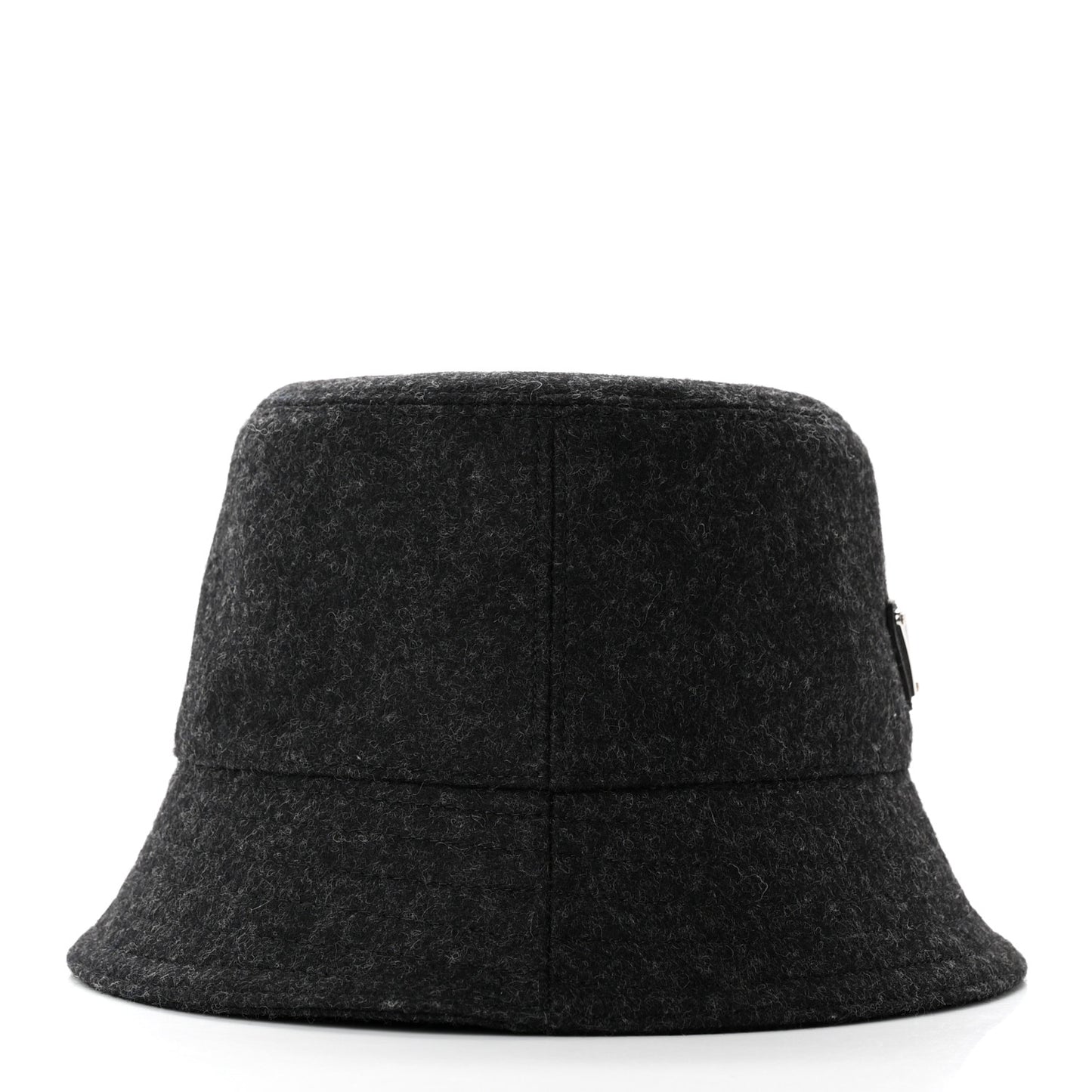 Authentic Loden Wool Metal Triangle Logo Bucket Hat M Anthracite