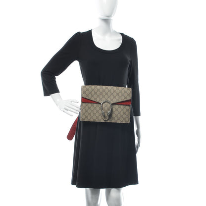 Gucci GG Supreme Monogram Dionysus Belt Bag Red 2 of 10