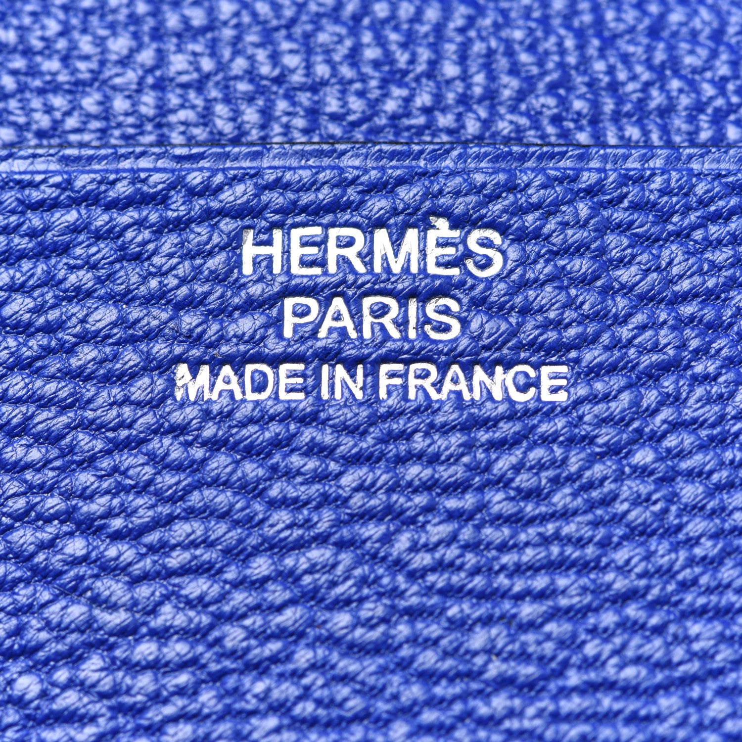 Hermes Chevre Mysore Guernesey Card Case Bleu Electrique 11 of 16