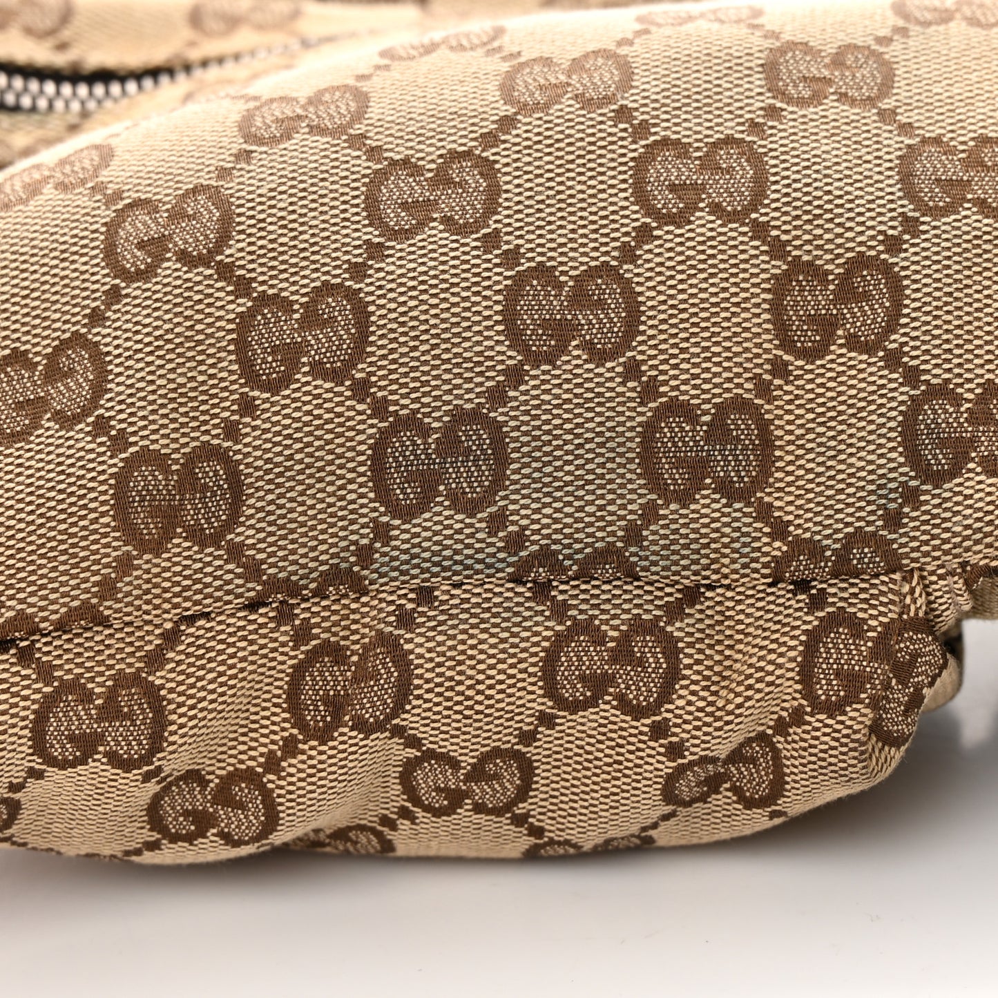 Monogram Web Belt Bag Dark Brown