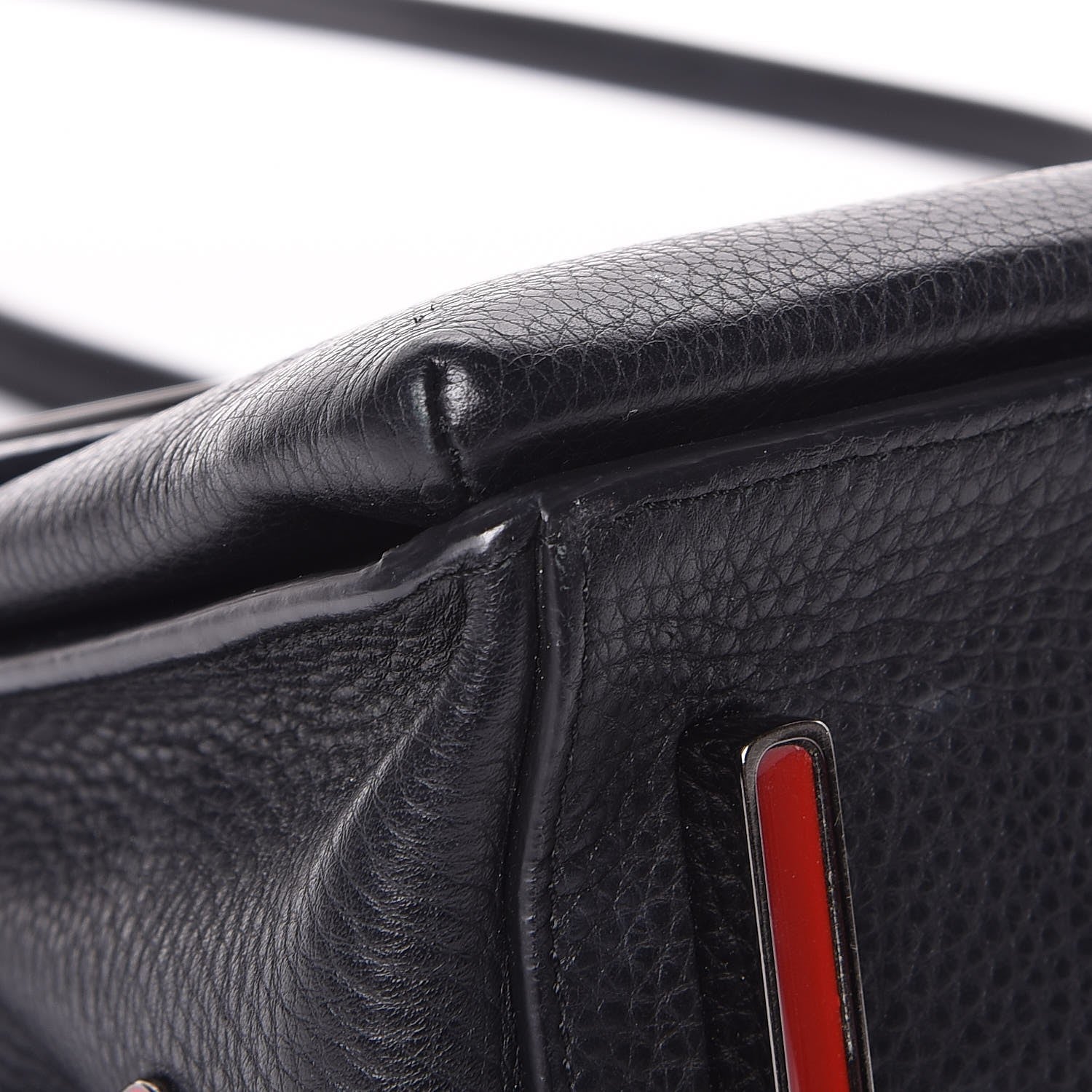 Christian Louboutin Grained Calfskin Passage Messenger Black 9 of 27