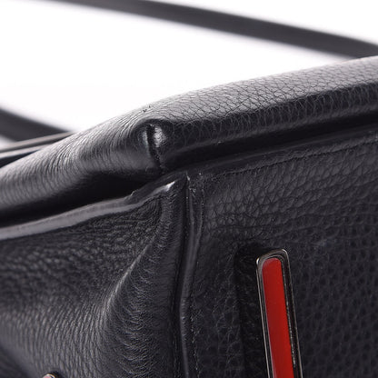 Christian Louboutin Grained Calfskin Passage Messenger Black 9 of 27