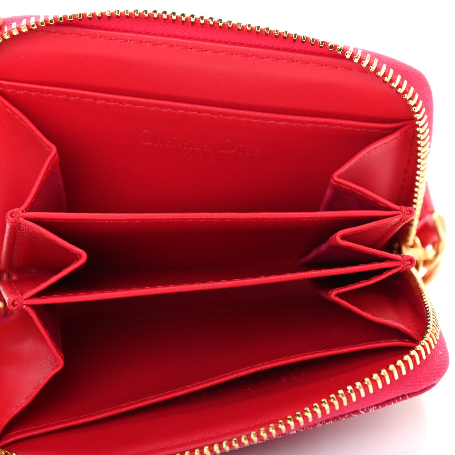 Christian Dior Technical Fabric Embroidered Toile De Jouy DiorTravel Detachable Card Holder Red 5 of 7