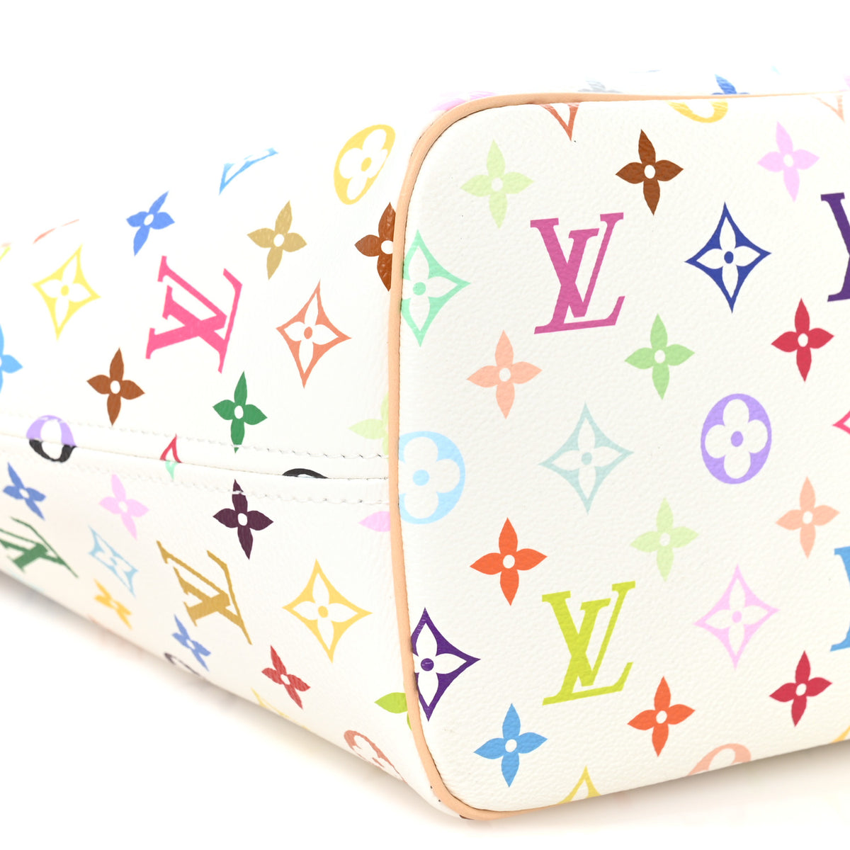 Louis Vuitton LV X TM Monogram Multicolor Neverfull MM White 9 of 10