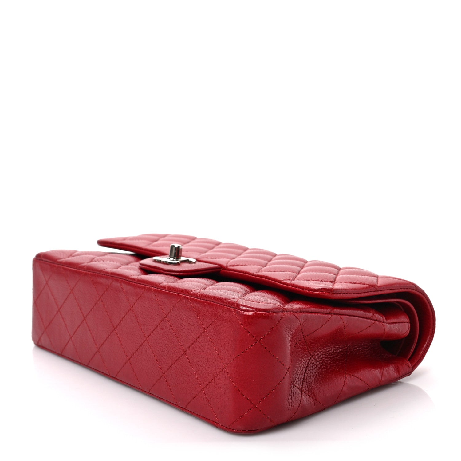 Chanel Caviar Quilted Medium Double Flap Red 7 of 7