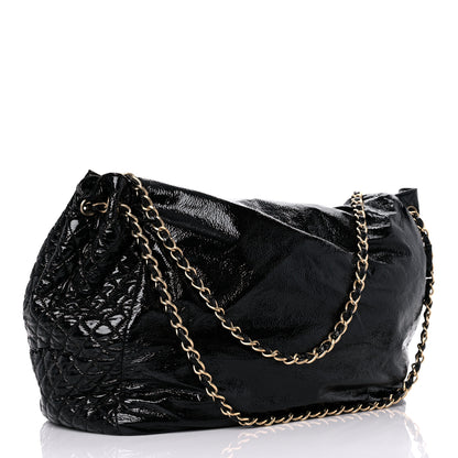 Chanel Vinyl XL Rock and Chain Flap Black 3 of 16
