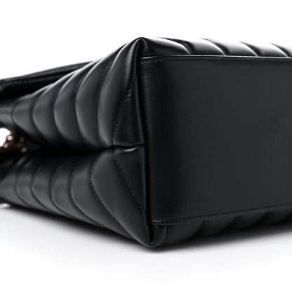 Saint Laurent Calfskin Y Quilted Monogram Medium Loulou Chain Satchel Black 9 of 10