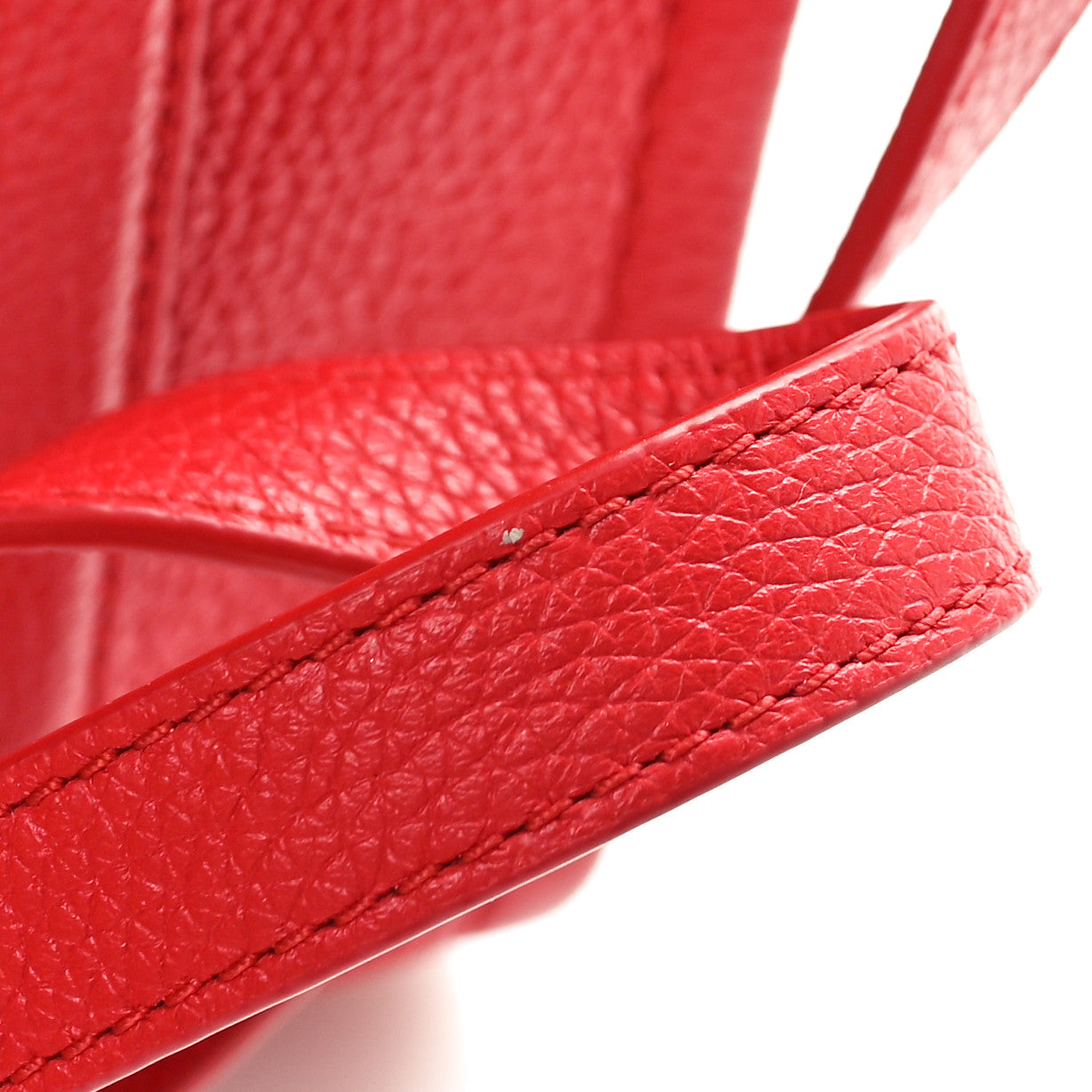 Grained Calfskin Small The Tote Bag True Red