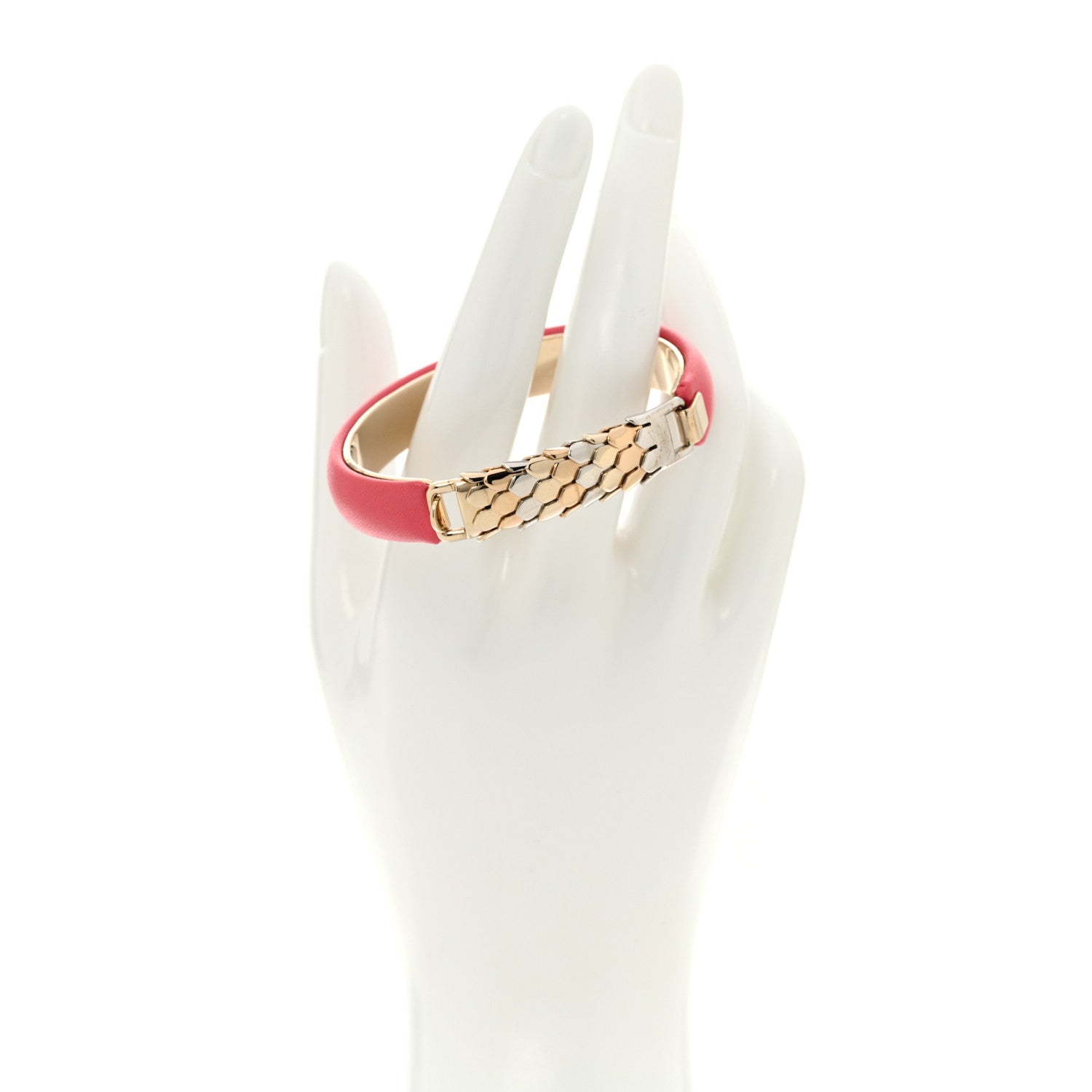 Bulgari Calfskin Serpenti Bracelet Pink 2 of 5