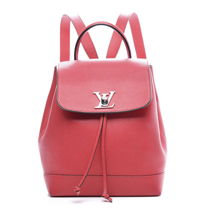 Louis Vuitton Soft Calfskin Lockme Backpack Poppy 1 of 12