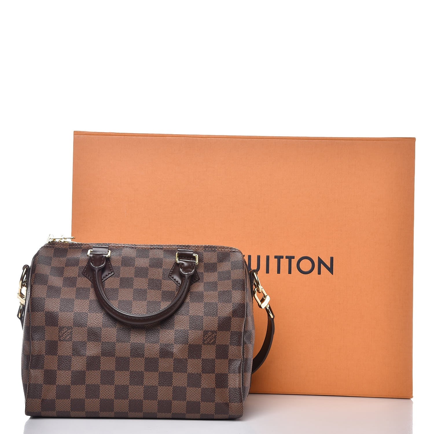 Louis Vuitton Damier Ebene Speedy Bandouliere 25 9 of 9