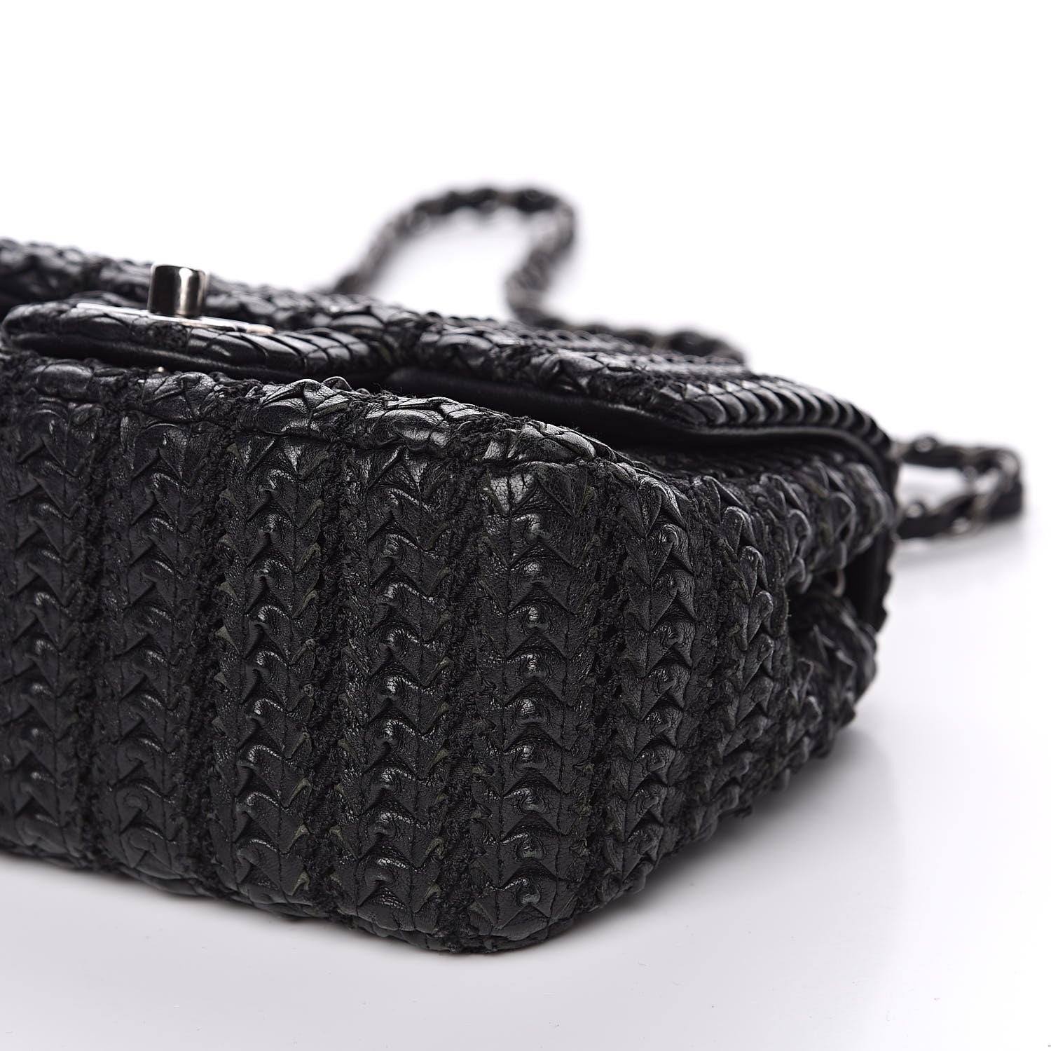 Chanel Lambskin Embroidered Mini Flap Black 10 of 12
