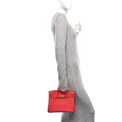Hermes Togo Birkin 25 Rouge Pivoine 2 of 10