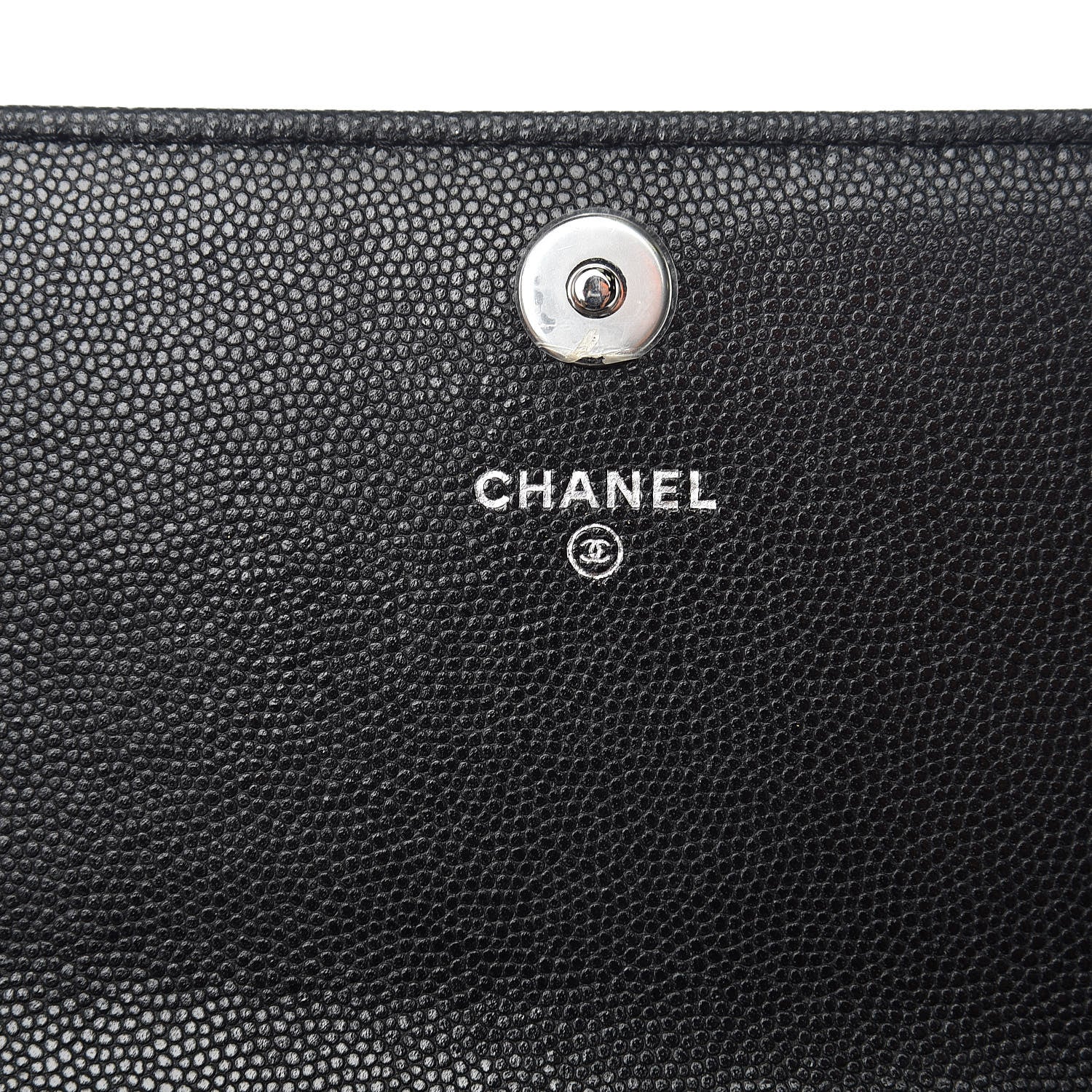 Chanel Caviar Quilted Square Wallet On Chain WOC Black 6 of 9