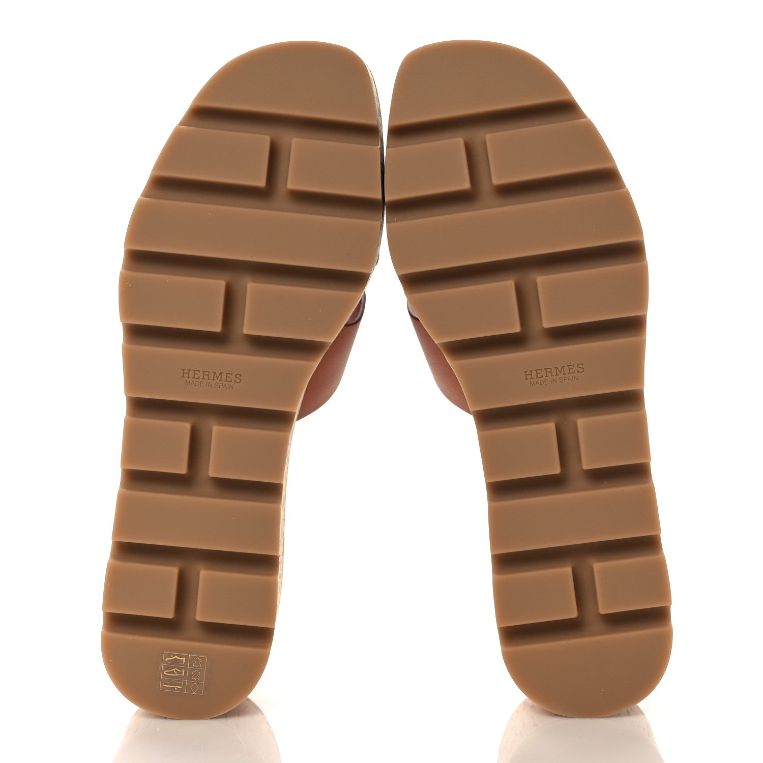 Hermes Calfskin Cork Eze 30 Sandals 38 Marron Glaise 5 of 9