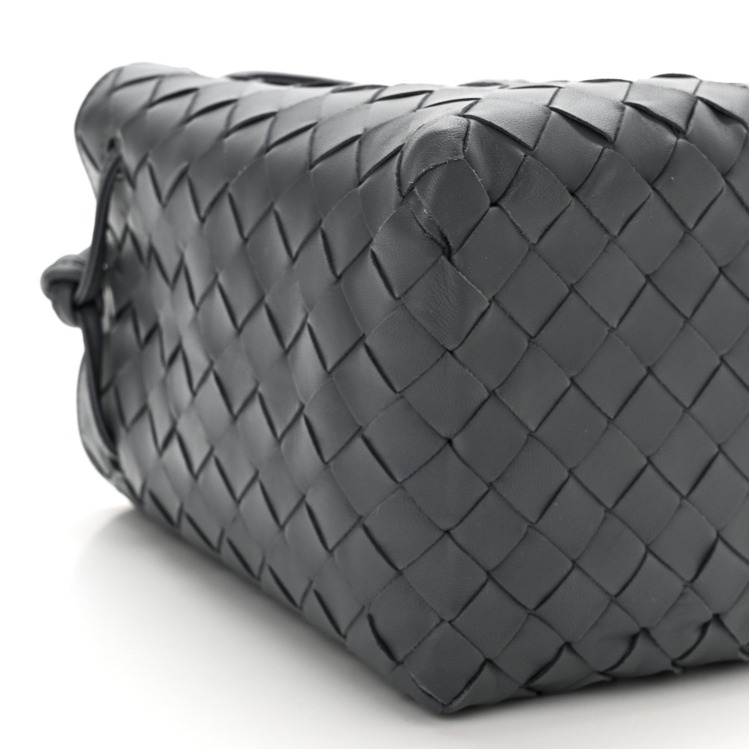 Bottega Veneta Nappa Intrecciato Small Drawstring Bucket Bag Thunder 9 of 9